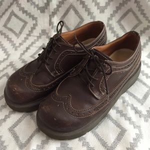 Vintage Dr. Martens Oxford wingtip platforms